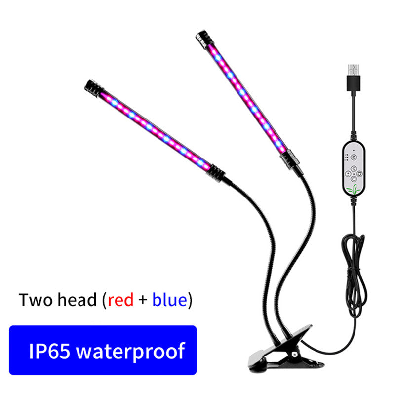 Lighting Fill Light Clip Plant Grow Light USB Dimmable Home Full Spectrum Light Waterproof Seedling Light 5V