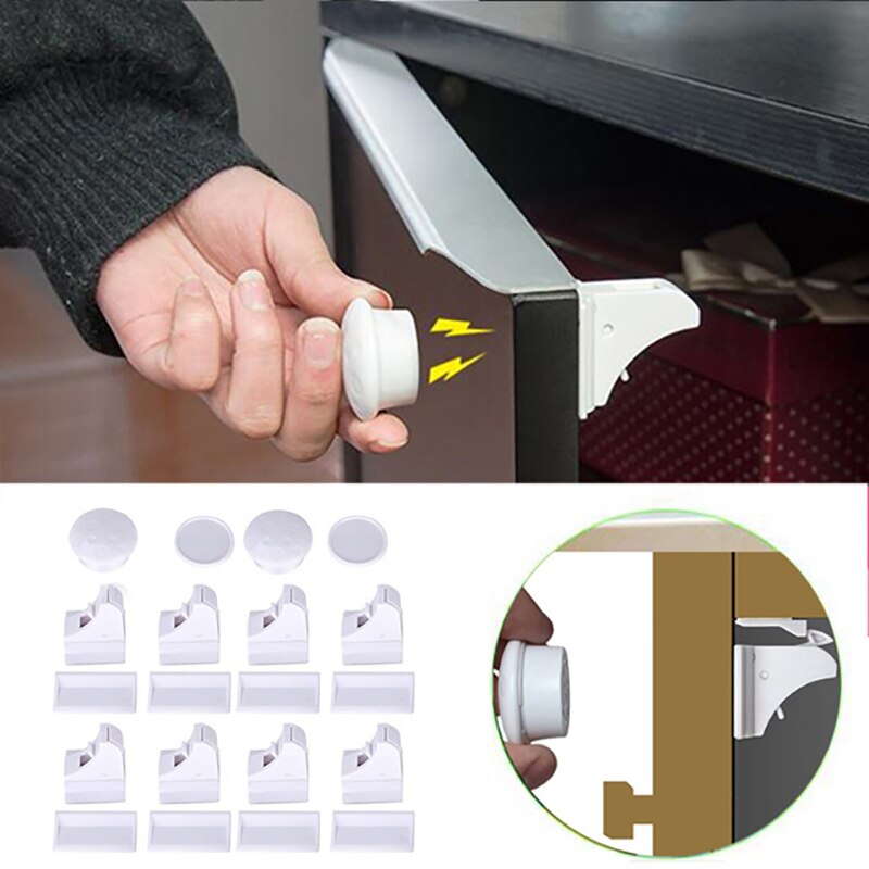 Magnetic Children Safety Lock Baby Cabinet Lock Children Protection Kids Drawer Locker Baby Security Cupboard Childproof Locks