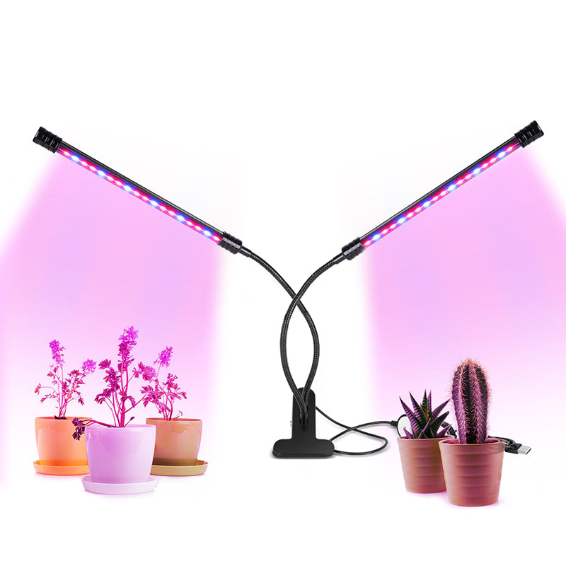 Lighting Fill Light Clip Plant Grow Light USB Dimmable Home Full Spectrum Light Waterproof Seedling Light 5V