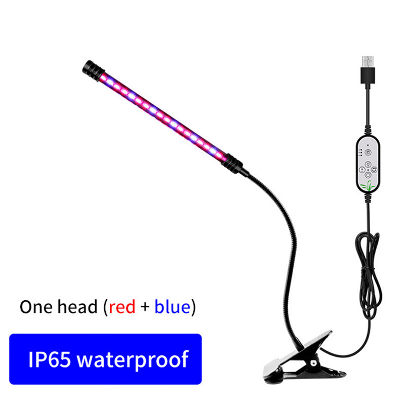Lighting Fill Light Clip Plant Grow Light USB Dimmable Home Full Spectrum Light Waterproof Seedling Light 5V