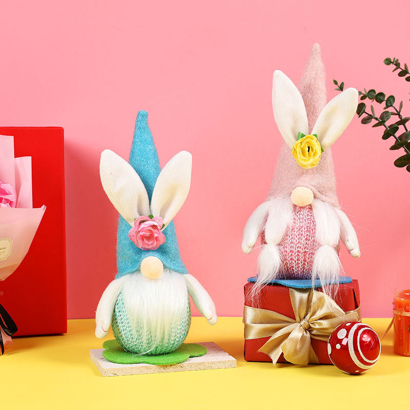 Easter Decorations Lighting Rabbit Faceless Gnome Doll Doll Window Home Dress Up Ornament