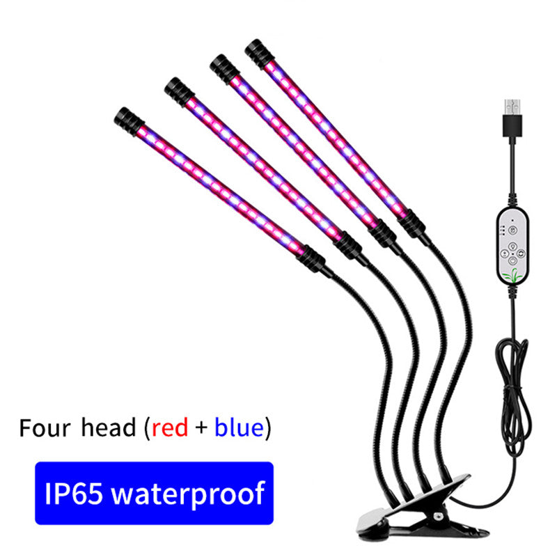 Lighting Fill Light Clip Plant Grow Light USB Dimmable Home Full Spectrum Light Waterproof Seedling Light 5V