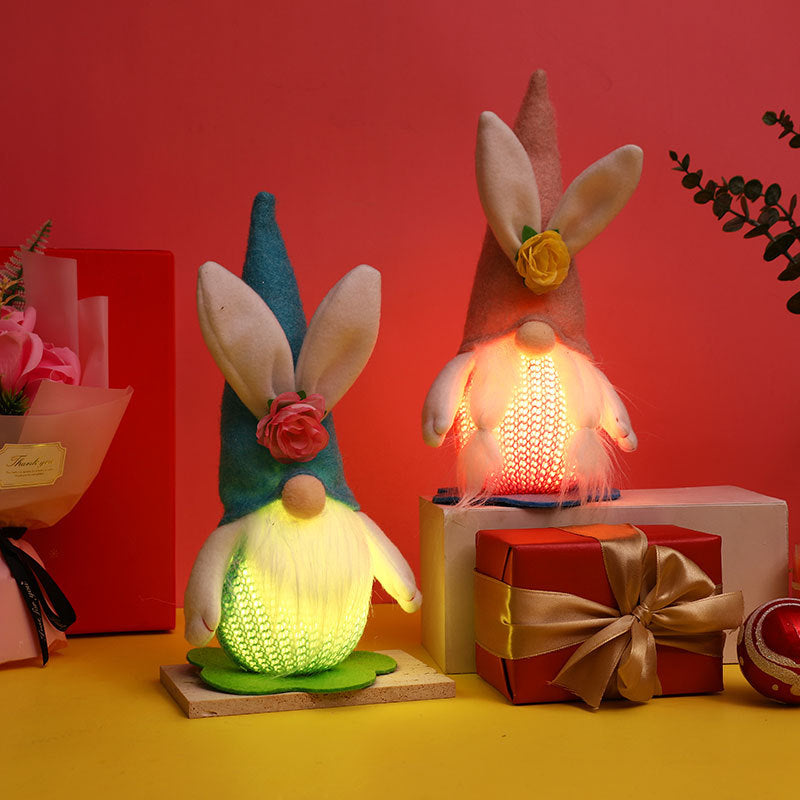 Easter Decorations Lighting Rabbit Faceless Gnome Doll Doll Window Home Dress Up Ornament