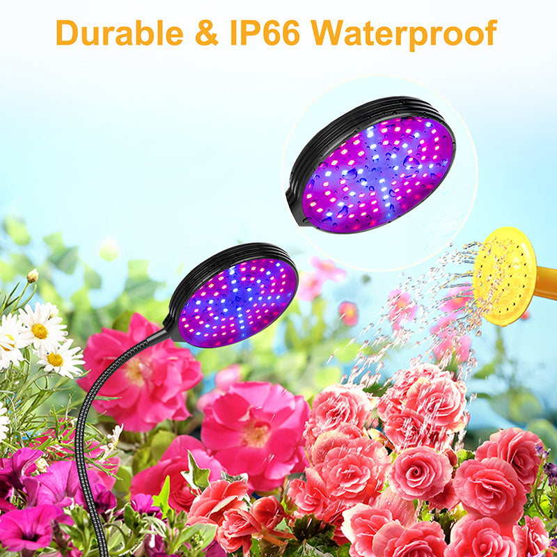 Round Lighting Fill Light Clip Plant Grow Light USB Dimmable Home Full Spectrum Light Waterproof Seedling Light 5V