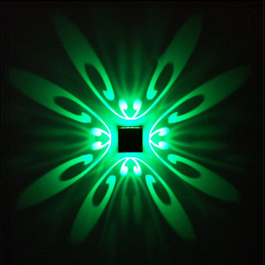 Wall Mounted LED Wall Lamp Indoor LED Projection Colorful Lighting Mural Luminaire Background Wall Light for Home Hotel KTV Bar