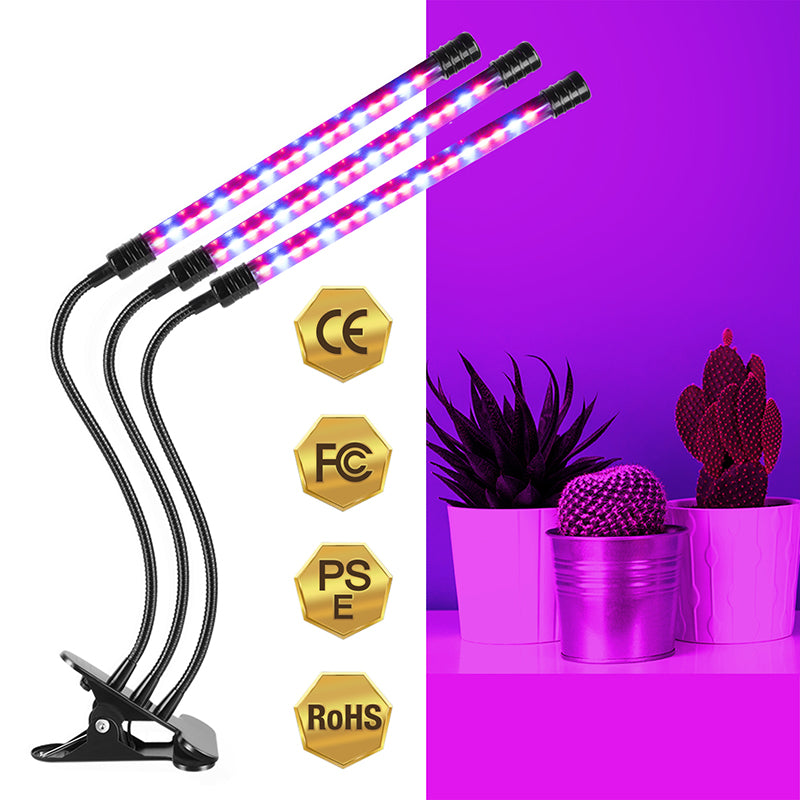 Lighting Fill Light Clip Plant Grow Light USB Dimmable Home Full Spectrum Light Waterproof Seedling Light 5V