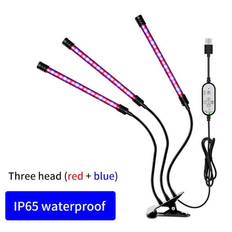 Lighting Fill Light Clip Plant Grow Light USB Dimmable Home Full Spectrum Light Waterproof Seedling Light 5V